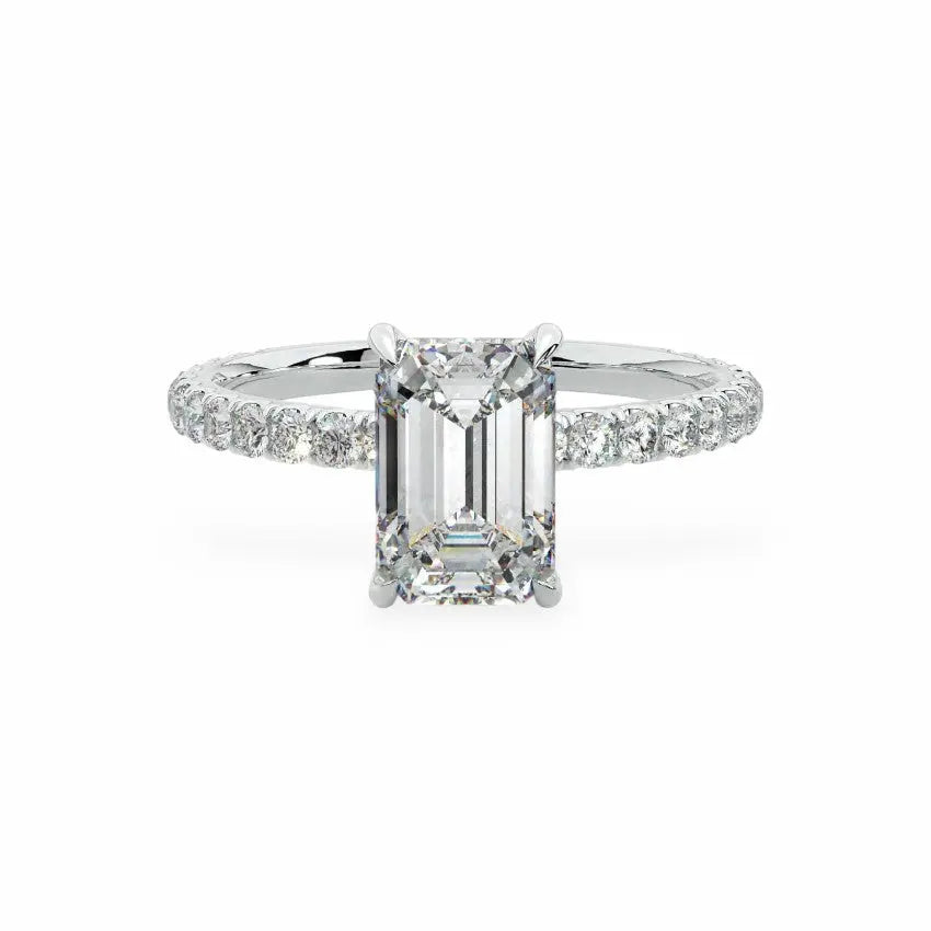 The Signature Hidden Halo Engagement Ring Engagement Rings