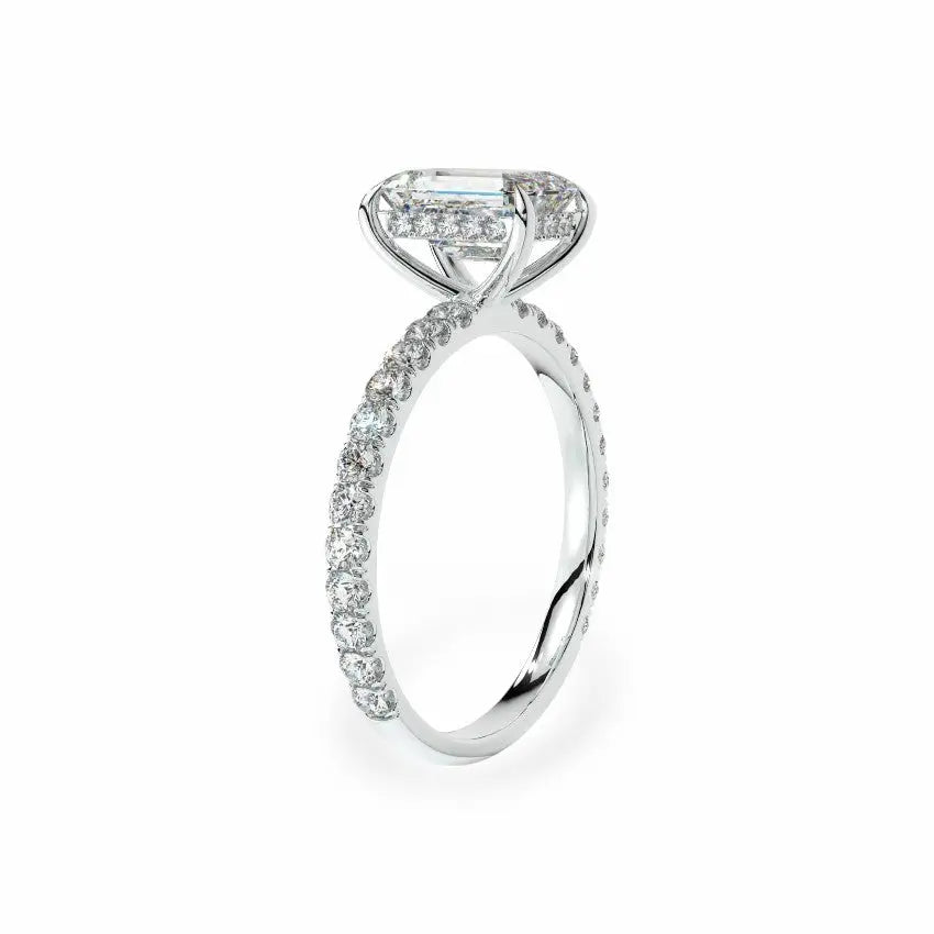 The Signature Hidden Halo Engagement Ring Engagement Rings