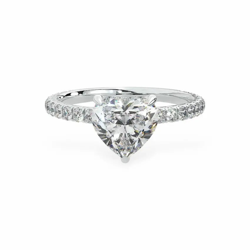 The Signature Hidden Halo Engagement Ring Engagement Rings