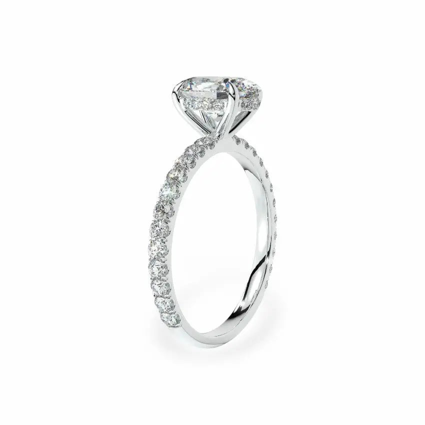 The Signature Hidden Halo Engagement Ring Engagement Rings
