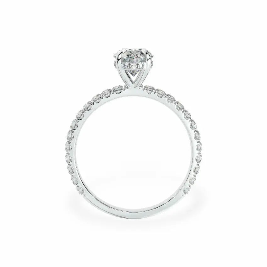 The Signature Hidden Halo Engagement Ring Engagement Rings
