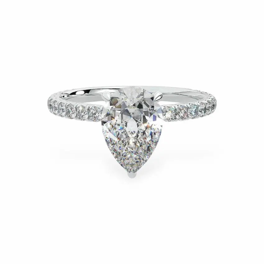 The Signature Hidden Halo Engagement Ring Engagement Rings