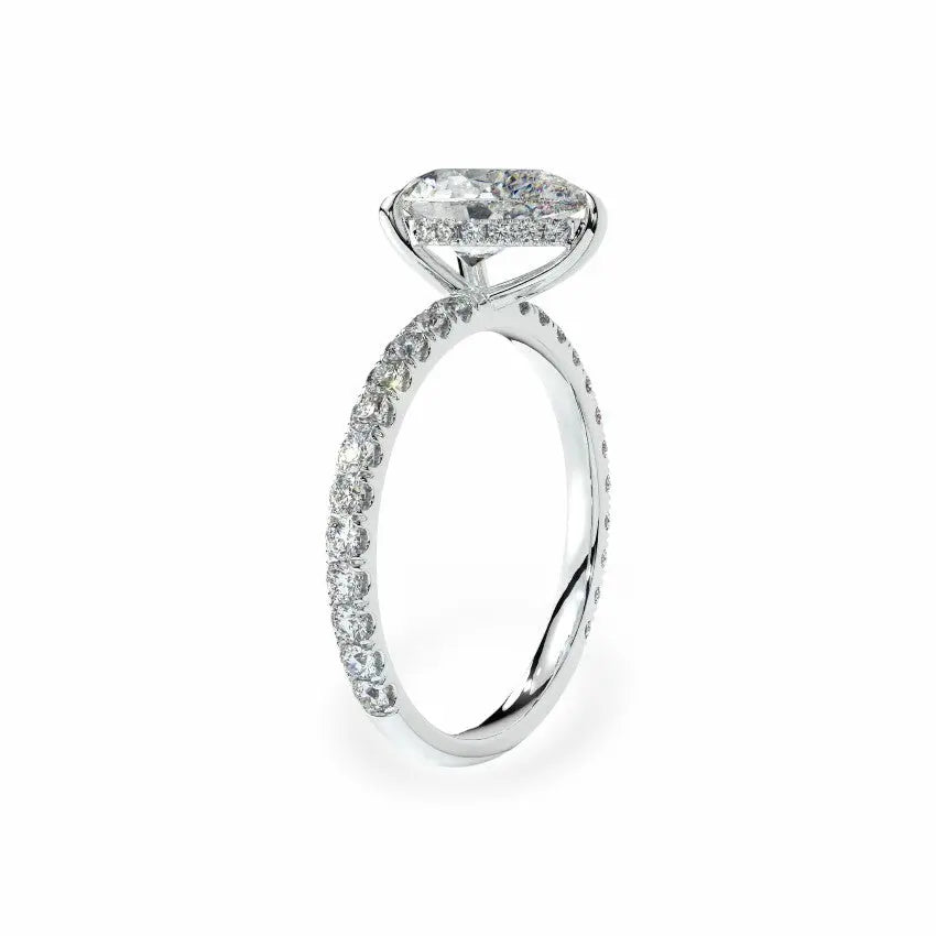 The Signature Hidden Halo Engagement Ring Engagement Rings