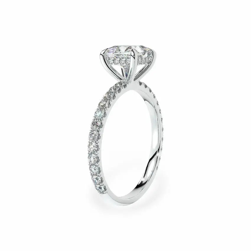 The Signature Hidden Halo Engagement Ring Engagement Rings
