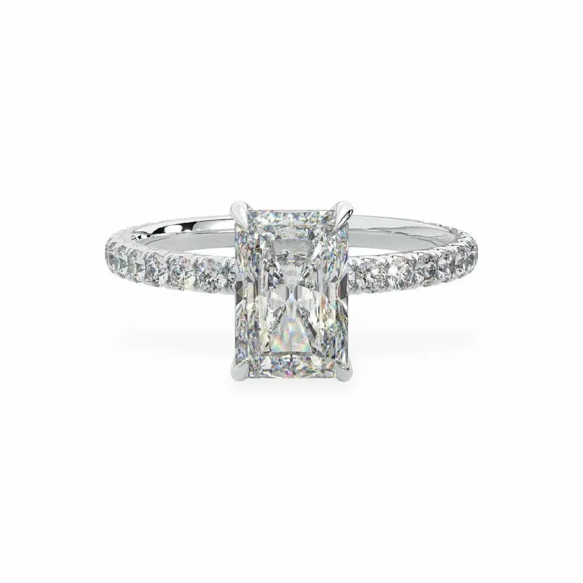 The Signature Hidden Halo Engagement Ring Engagement Rings