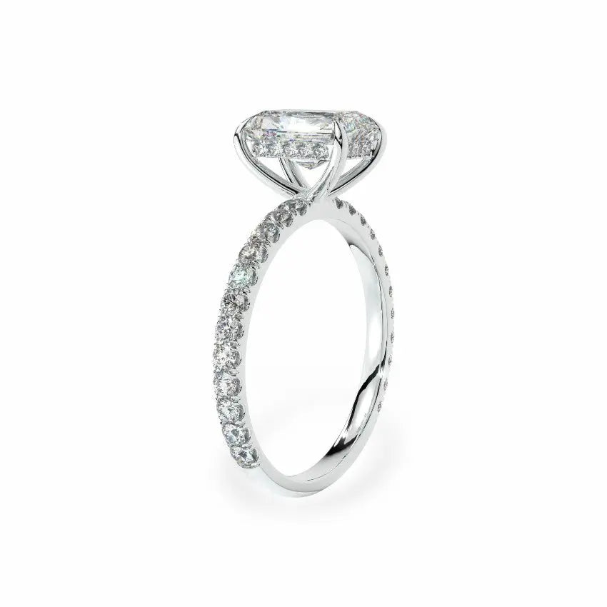 The Signature Hidden Halo Engagement Ring Engagement Rings