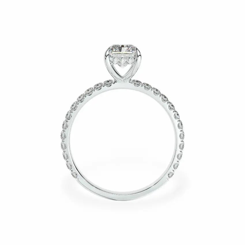 The Signature Hidden Halo Engagement Ring Engagement Rings