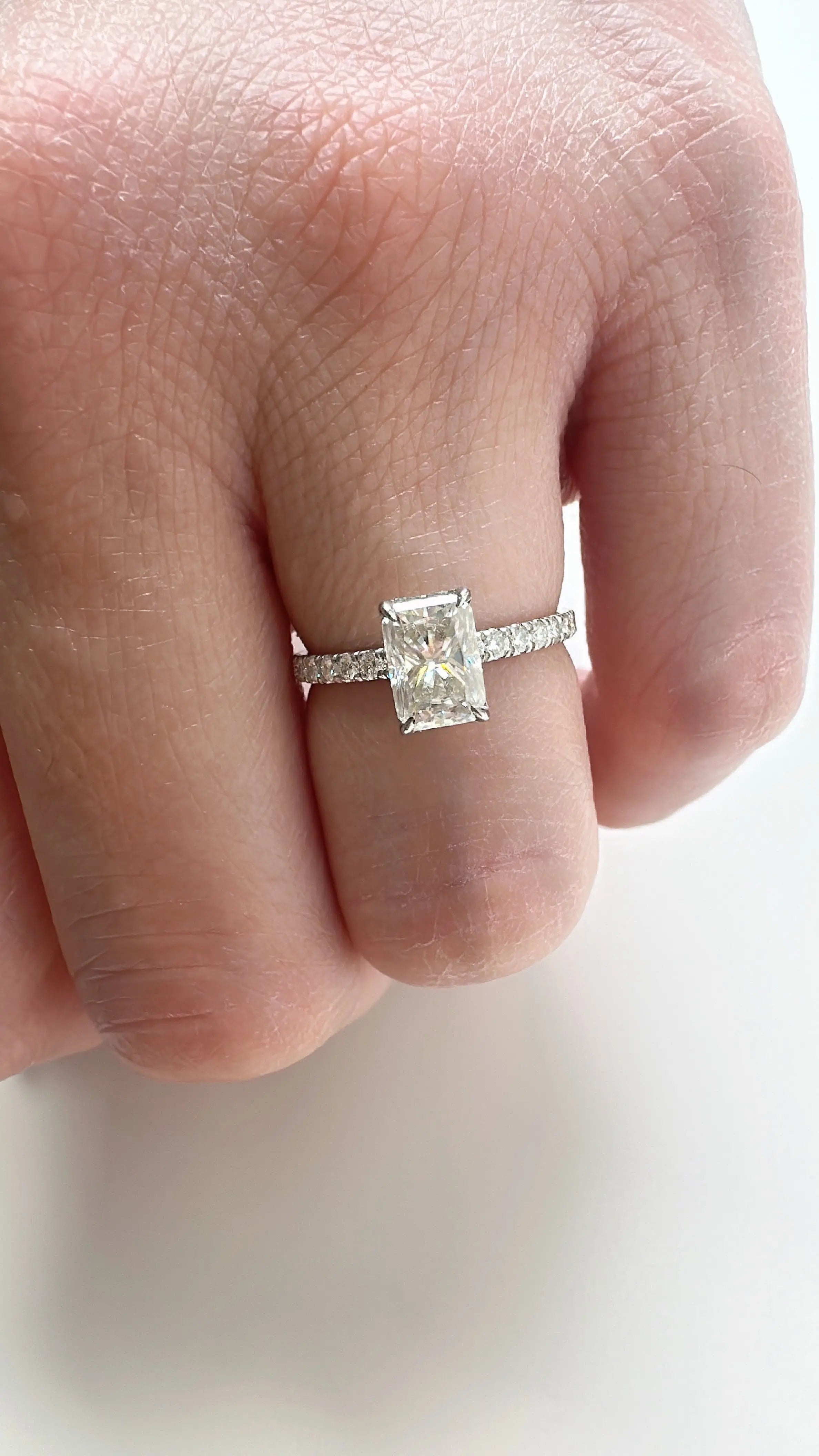 The Signature Hidden Halo Engagement Ring Engagement Rings