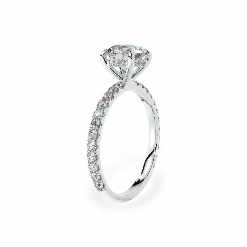 The Signature Hidden Halo Engagement Ring Engagement Rings