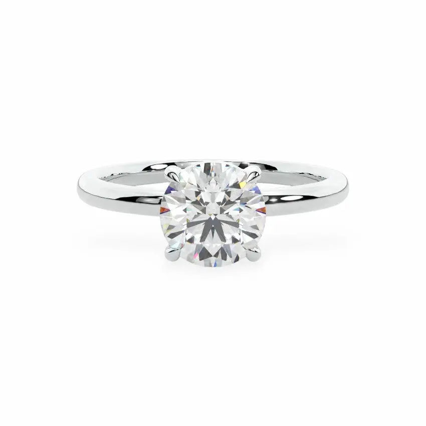 The Traditional Solitaire Round Engagement Ring (4-Claws) Engagement Rings