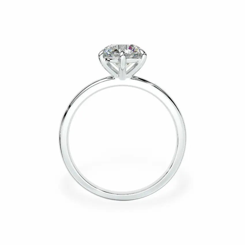 The Traditional Solitaire Round Engagement Ring (6-Claws) Engagement Rings