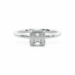 The Tulip Petal Basket Solitaire Asscher Engagement Ring Engagement Rings