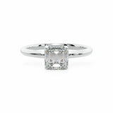 The Tulip Petal Basket Solitaire Asscher Engagement Ring Engagement Rings