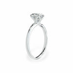 The Tulip Petal Basket Solitaire Cushion Engagement Ring Engagement Rings