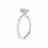 The Tulip Petal Basket Solitaire Cushion Engagement Ring Engagement Rings
