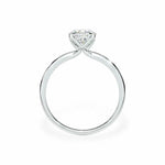 The Tulip Petal Basket Solitaire Cushion Engagement Ring Engagement Rings