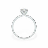 The Tulip Petal Basket Solitaire Cushion Engagement Ring Engagement Rings