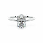 The Tulip Petal Basket Solitaire Oval Engagement Ring Engagement Rings