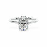 The Tulip Petal Basket Solitaire Oval Engagement Ring Engagement Rings
