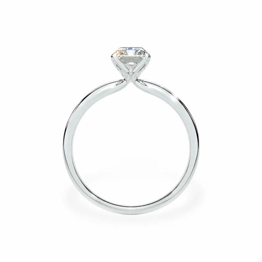 The Tulip Petal Basket Solitaire Radiant Engagement Ring Engagement Rings