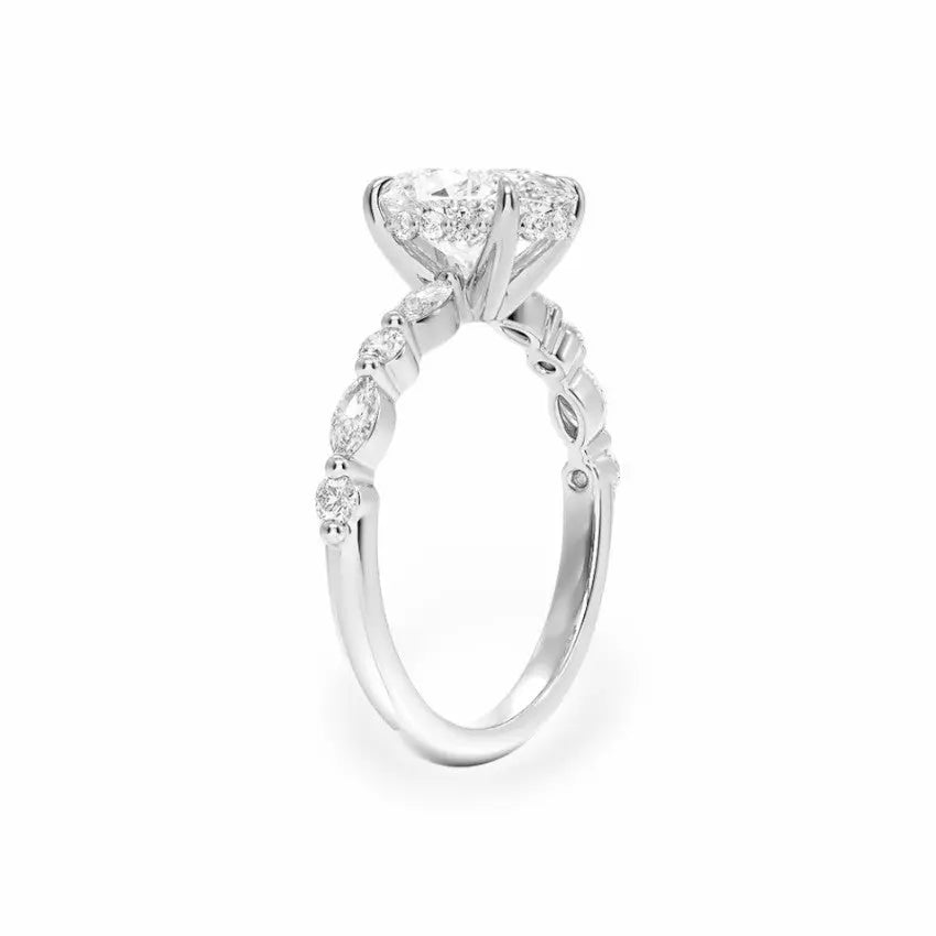 The Versailles Hidden Halo Engagement Ring Engagement Rings