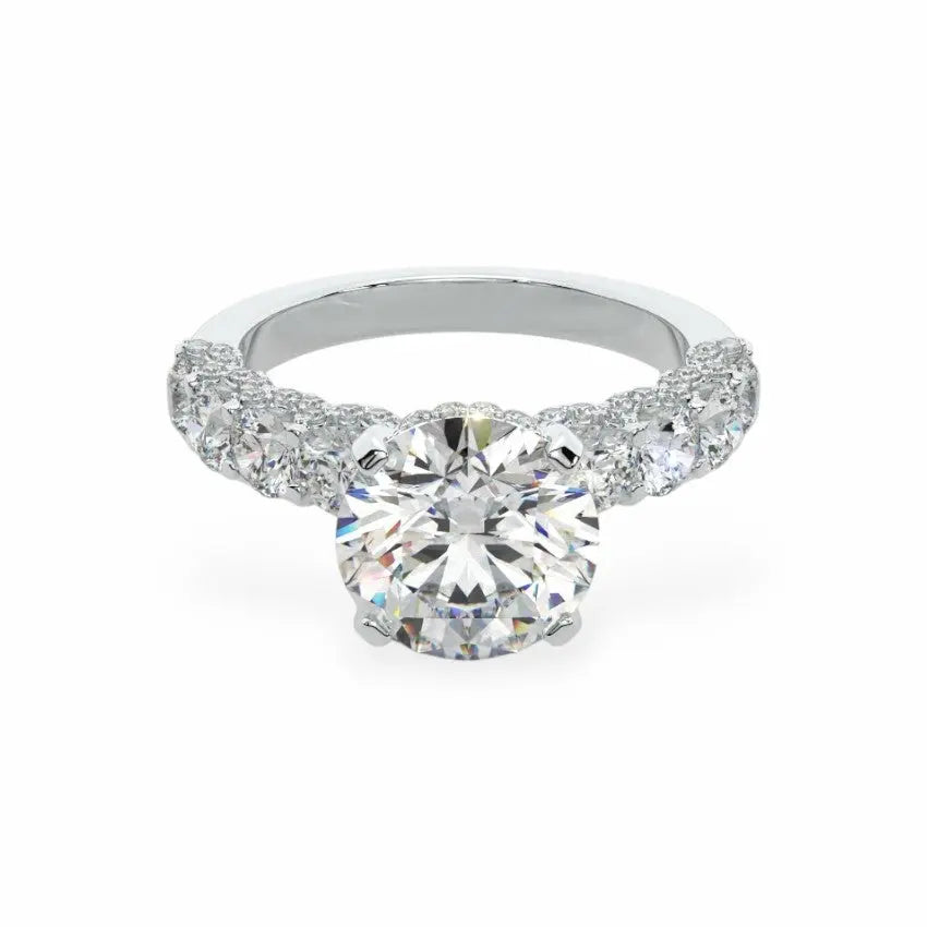 The Victoria Hidden Halo Engagement Ring Engagement Rings