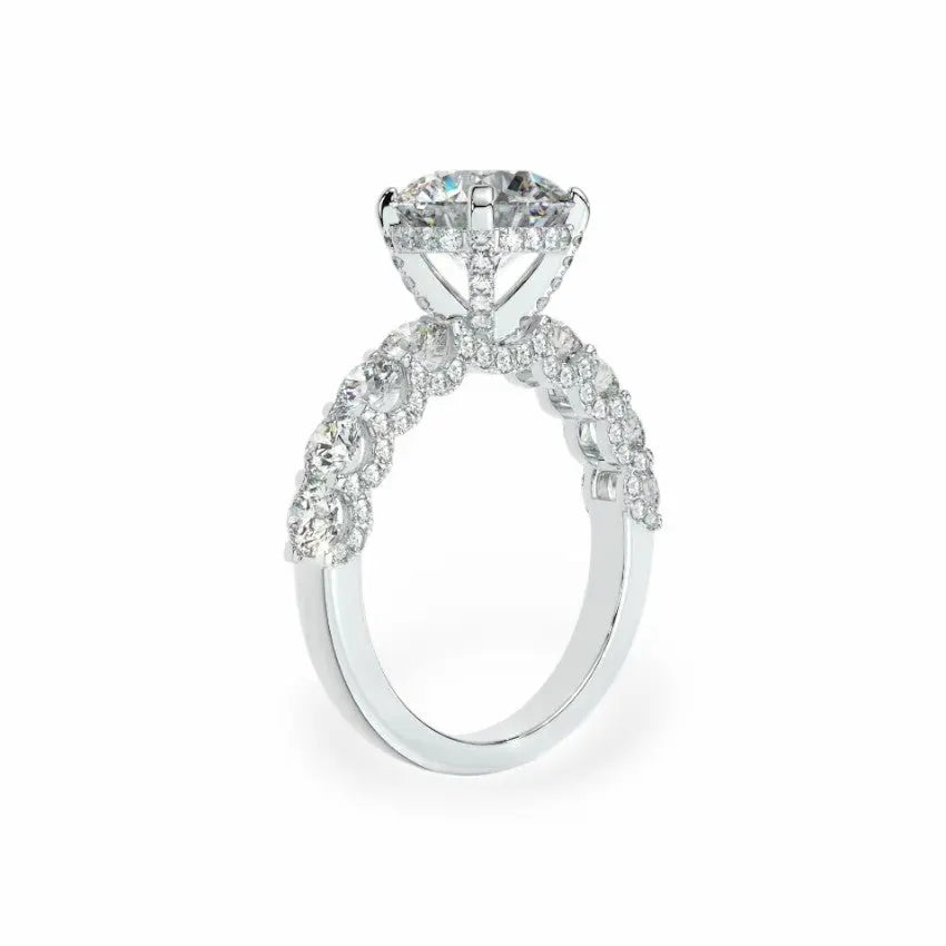 The Victoria Hidden Halo Engagement Ring Engagement Rings