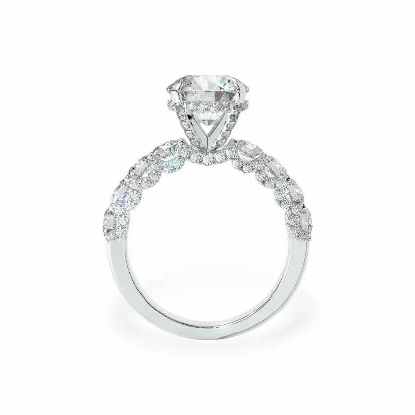 The Victoria Hidden Halo Engagement Ring Engagement Rings