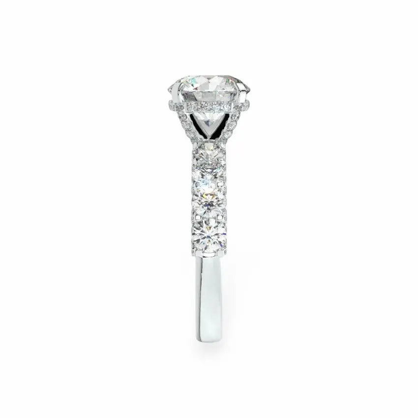 The Victoria Hidden Halo Engagement Ring Engagement Rings